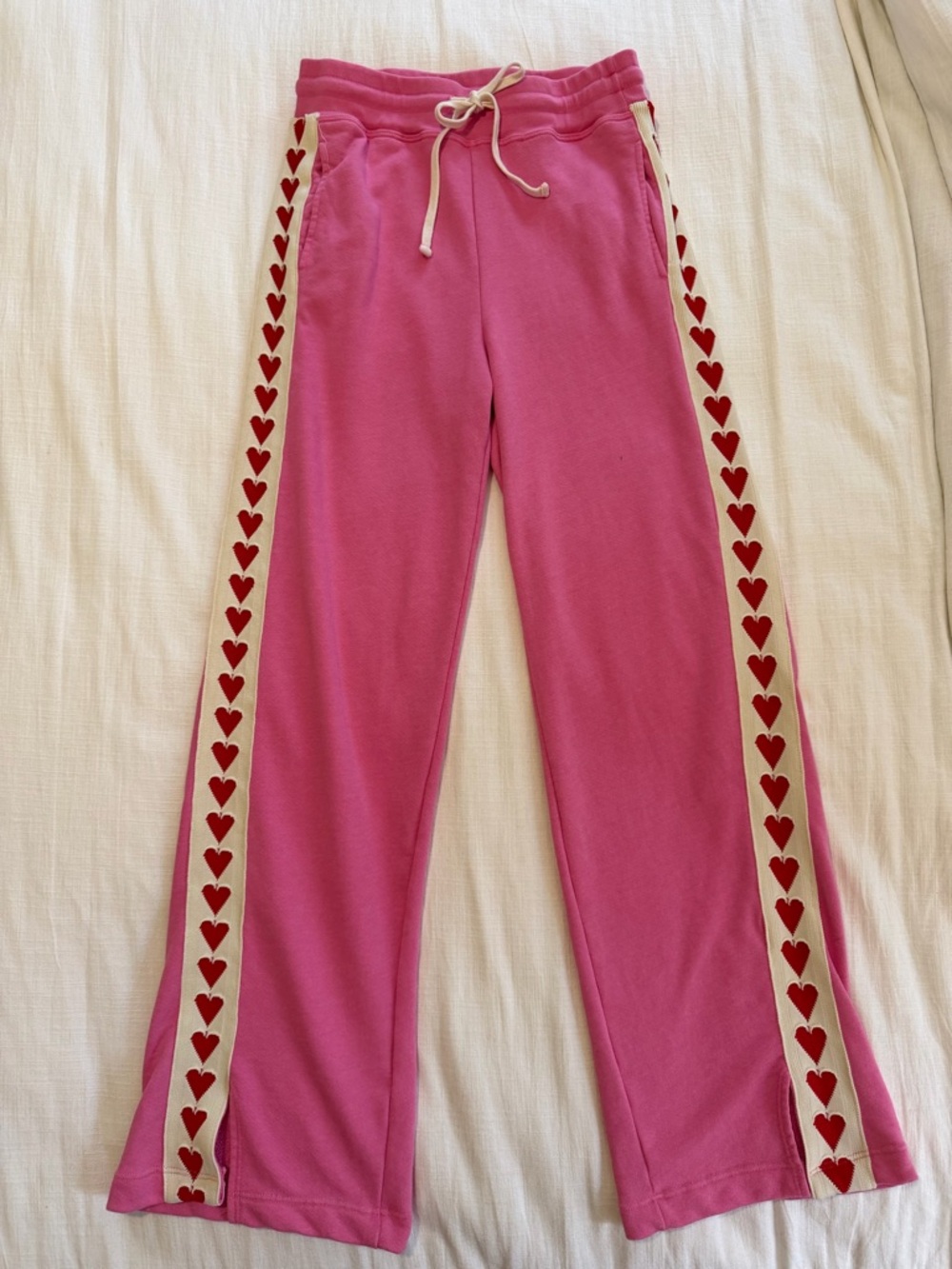 Anthropologie Sundry Team Trackpant Heart Sweats - Picture 2 of 14